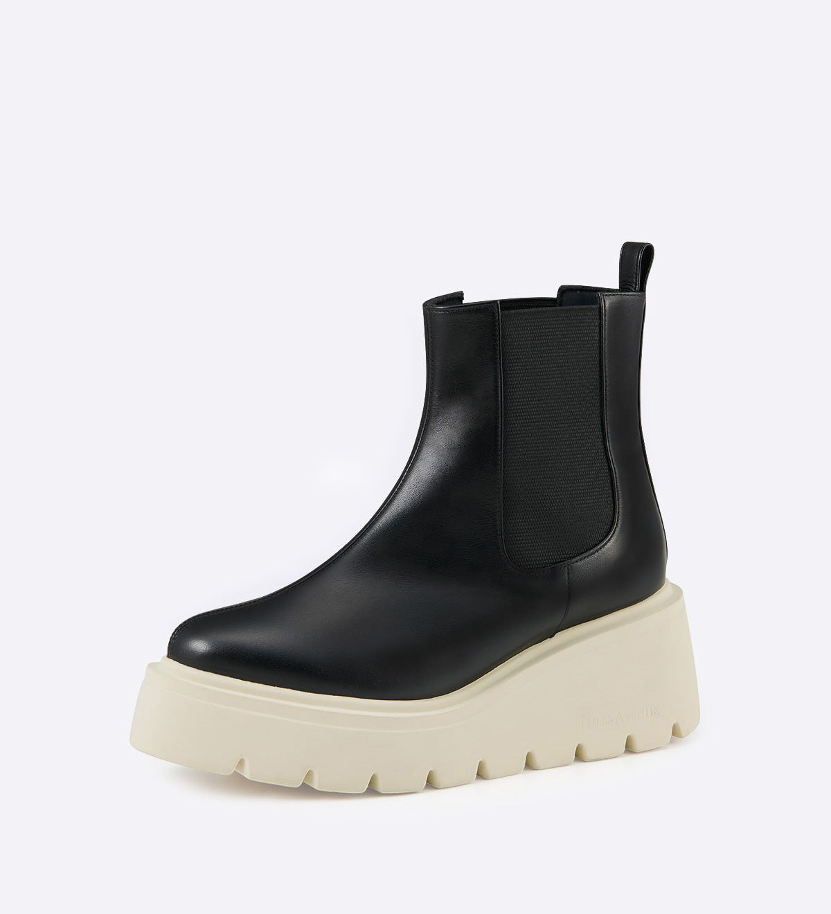 Bota Archie em couro liso