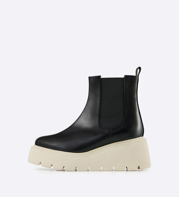 Bota Archie em couro liso