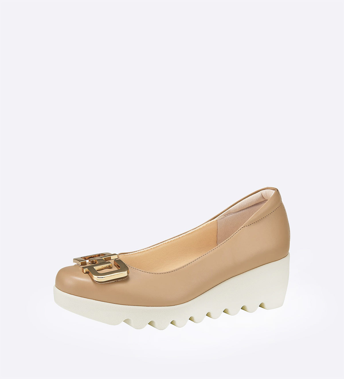 Sneaker Milan em couro com fivela dourada