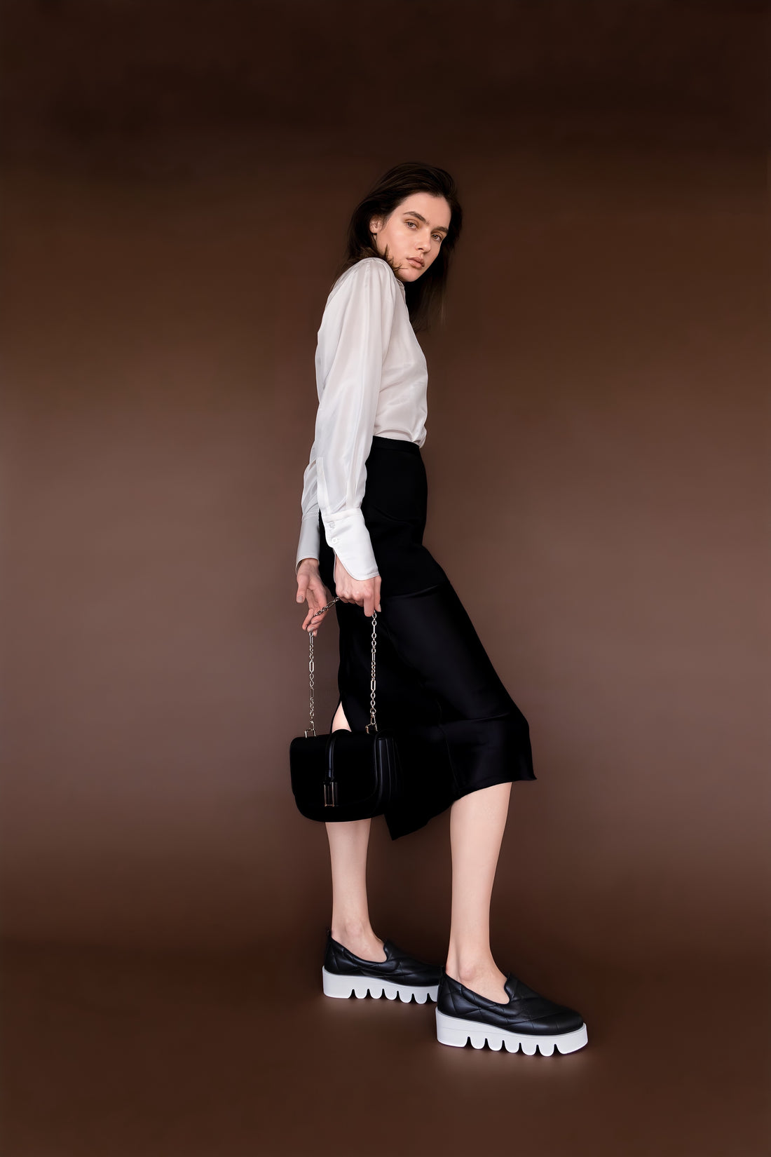 Sneaker Nicky em couro matelassê verde