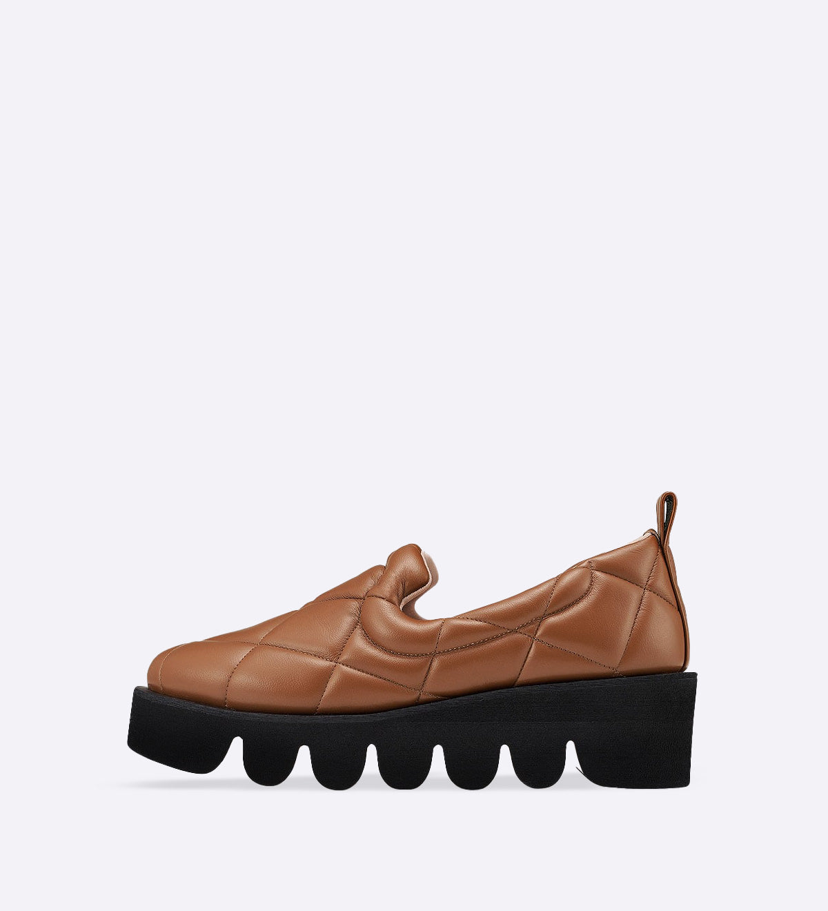 Sneaker Nicky em couro matelassê marrom